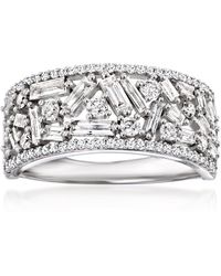 Ross-Simons - Round And Baguette Diamond Ring - Lyst