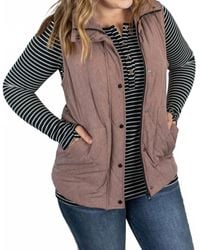 Michelle Mae - Remy Zip Up Vest - Lyst