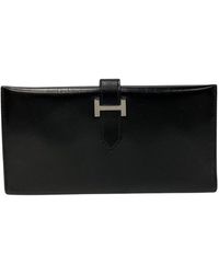 Hermès - Béarn Leather Wallet (pre-owned) - Lyst