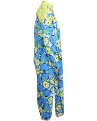 Boutique Moschino - Nwt Lemon Print Silk Pleated Bib Dress - Lyst