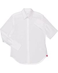 Ferragamo - Ferragamo Logo Jacquard Long-Sleeved Sport Shirt - Lyst