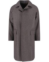 Tagliatore - Houndstooth Pattern Jacket With Structured Collar And Flap Pockets - Lyst