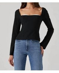 Astr - Whitley Long Sleeve Top - Lyst