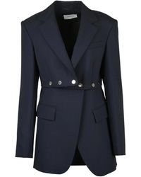 Sportmax - Virgin Wool Fitted Jacket - Lyst