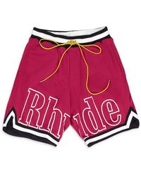 Rhude - Court Logo Shorts - Lyst