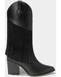 Dante Shoes - Leather Fringe Boots - Lyst