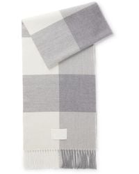 BOSS - Fringed Scarf - Lyst