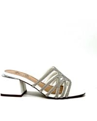 Exe' - Carmen Block Heeled Evening Sandal - Lyst
