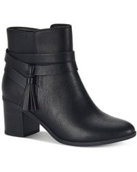 Style & Co. - Catriona Comfort Insole Faux Leather Ankle Boots - Lyst