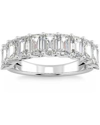 Pompeii3 - 3.60ct Emerald Diamond Diamond Wedding Anniversary Ring 14k Gold Lab Grown - Lyst