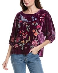 Johnny Was - Petite Nikkola Velvet Silk-Blend Tunic - Lyst