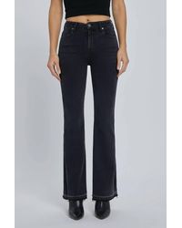 Hidden Jeans - Happy Let Out Flare With Slit Jeans - Lyst