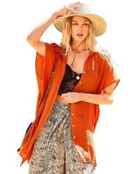TRUEDAMES - Collar Neck Button Down Robe Oversize Jacket - Lyst