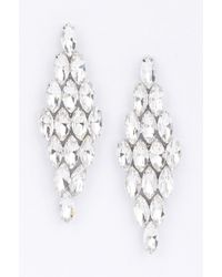 Fashnzfab - Rhinestone Earring - Lyst