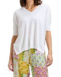 Zaket & Plover - Short Sleeved V-Neck Sweater - Lyst