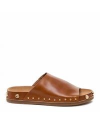 Kelsi Dagger Brooklyn - Squish Fox Stud Slide Sandals - Lyst