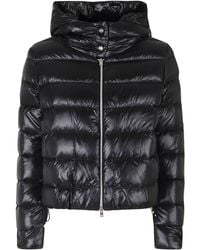Herno - High Neck Hooded Double-Slider Zip Polyamide Down Jacket - Lyst