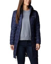 Columbia - Delta Ridge Long Down Jacket Hooded Full Zip Sgn1545 - Lyst