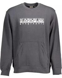 Napapijri - Black Cotton Sweater - Lyst
