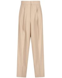Sa Su Phi - High-Waisted Wide-Leg Trousers With Front Pleats - Lyst