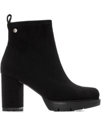 Xti - Suede Heeled Dress Booties By - Lyst