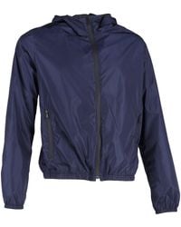Tod's - Zipped Hooded Windbreaker Jacket - Lyst