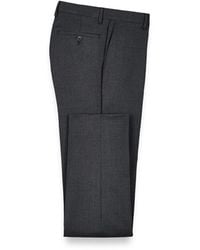 Paul Fredrick - Wool Gabardine Flat Front Pants - Lyst