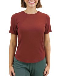 Grace and Lace - Essential Ribbed Short Sleeve Tee - Lyst