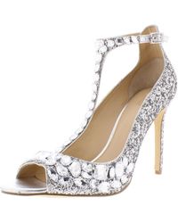 Badgley Mischka - Conroy Glitter Stilettos Dress Sandals - Lyst