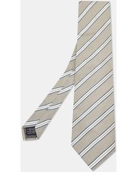 Gianfranco Ferré - Striped Linen Silk Tie - Lyst