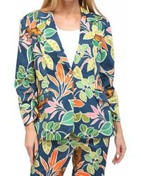 Fate - Jungle Print Satin Blazer - Lyst