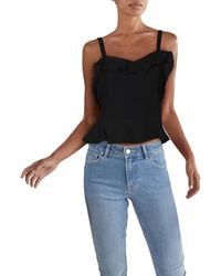 Lucy Paris - Ava Ruffled Ribbed Crop Top - Lyst