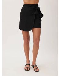 Bella Dahl - Wrap Sarong Mini Skirt - Lyst