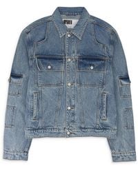 Sp5der - Denim V3 Field Jacket - Lyst