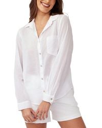 Bella Dahl - Pocket Button Down Shirt - Lyst