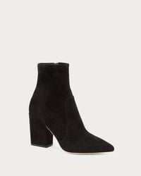 Loeffler Randall - Isla Suede Slim Ankle Bootie - Lyst