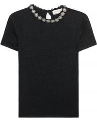 Zimmermann - Crystal Embellished Tee - Lyst