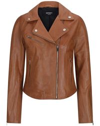 TruClothing - Leather Biker Jacket - Lyst