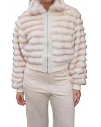 Bailey Rose - Faux Fur Bomber Jacket - Lyst