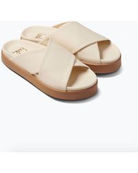 Beek - Hen Platform Slide Leather Sandal - Lyst