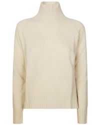 Dondup - High Neck Relaxed Fit Sweater With Ribbed Detailing - Lyst