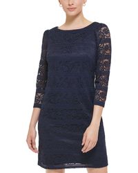 Jessica Howard - Lace 3/4 Sleeves Shift Dress - Lyst