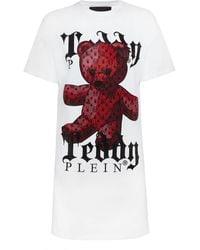 Philipp Plein - T-Shirt Short Dresses Monogram Teddy Bear - Lyst