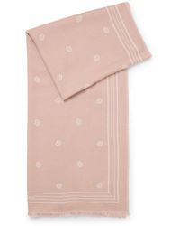 BOSS - Jacquard Scarf With Double B Monograms - Lyst