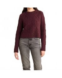 Pendleton - Shetland Wool Cable Sweater - Lyst