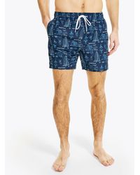 Nautica - 8" Big & Tall Sustainably Crafted Boat Print Swim - Lyst