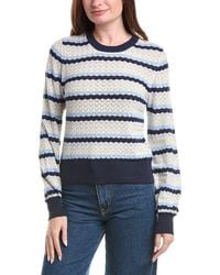 Isla - Alaina Pointelle Stripe Top - Lyst