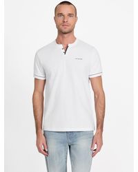 Guess - Ricardo Short-Sleeve Henley Tee - Lyst