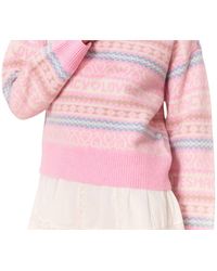 LoveShackFancy - Emberly Crew Pullover - Lyst
