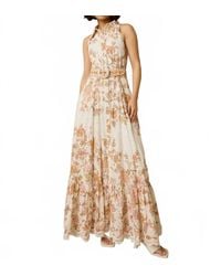 Hemant & Nandita - Long Shirt Dress With Buckle Belt - Lyst